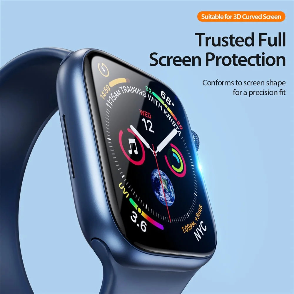 DUX DUCIS 2Pcs TPE+PMMA Film for Apple Watch SE3 / SE2 / SE1 / 6 / 5 / 4 44mm Transparent Watch Screen Protector - 5