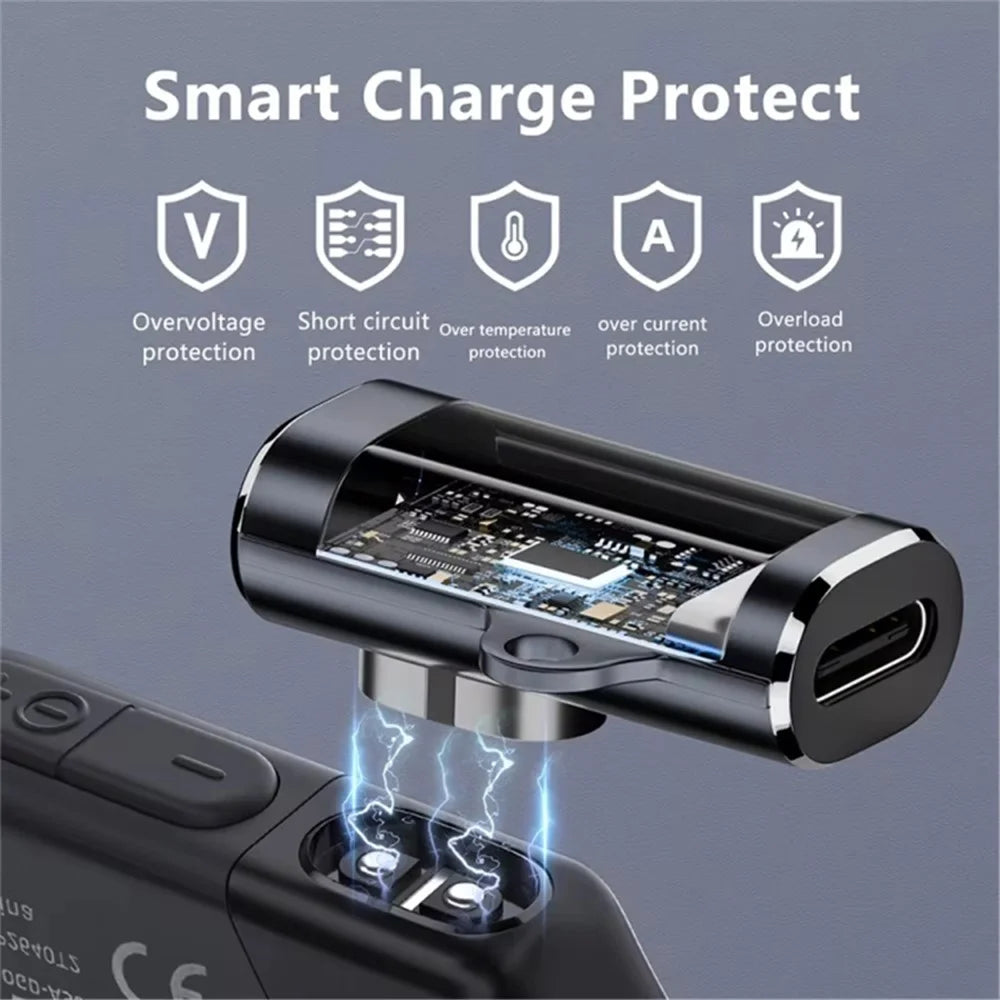 Magnetic Type-C Female Adapter Charge for Shokz Bone Conduction Earphone (Middle Elbow Design) - 5