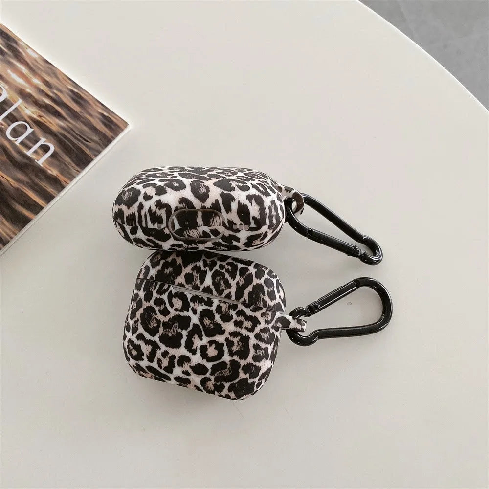 For Apple AirPods Pro Protective Case Leopard Print Pattern Headset Silicone Cover - 4