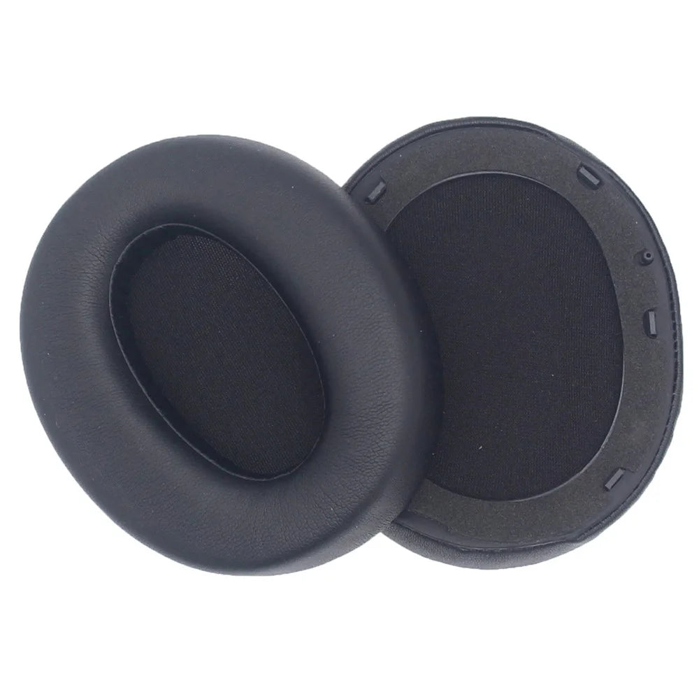 For Edifier W820NB Headphone Protein Leather Ear Pads+Mini Crowbar+Head Beam Sleeve - Black - 3