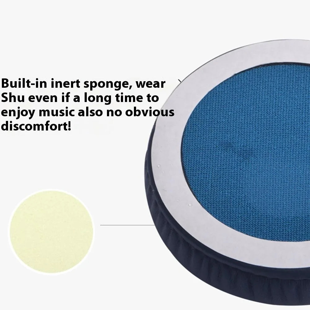 1 Pair For Sony WH-XB700 Headphones Replacement Ear Pads Protein Leather Cushions - Blue - 2