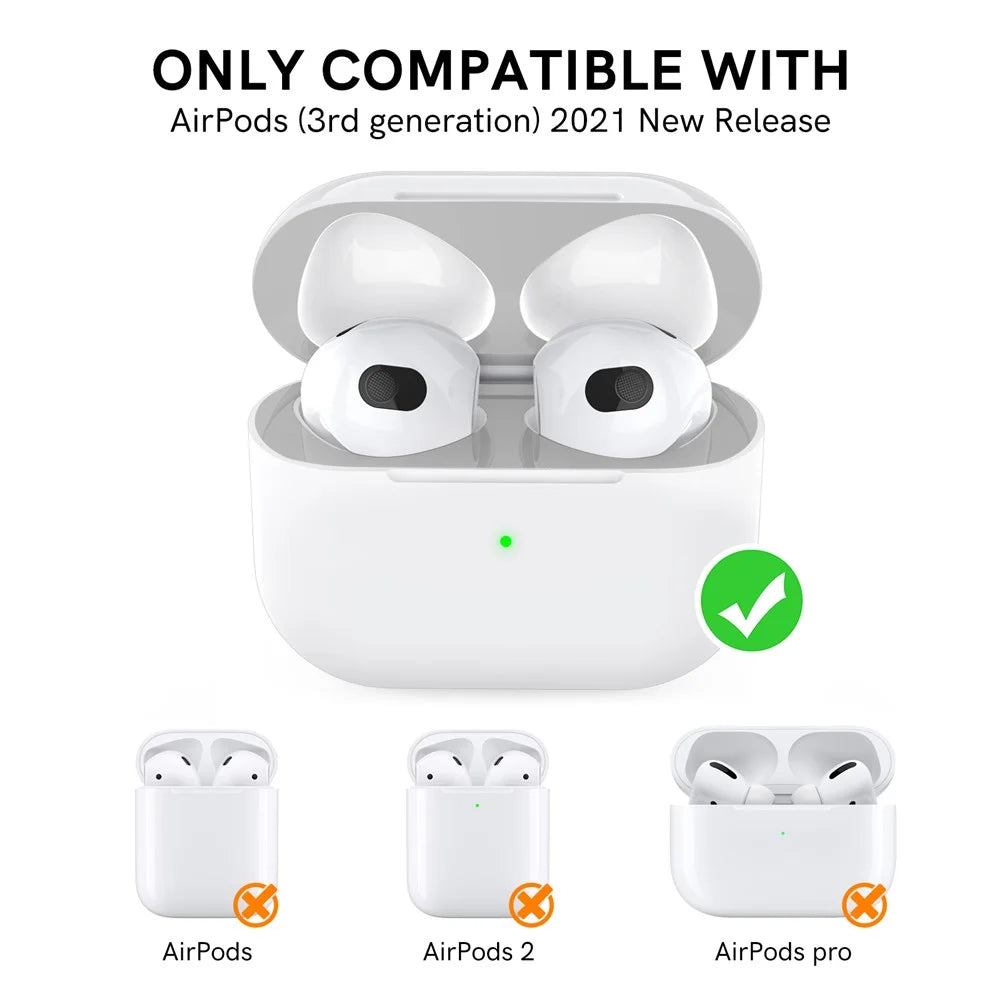 AHASTYLE PT68 2 PCS Metal Nickel Sticker For AirPods 4 , Ultra Thin Dust Guard Protective Film - Silver - 6
