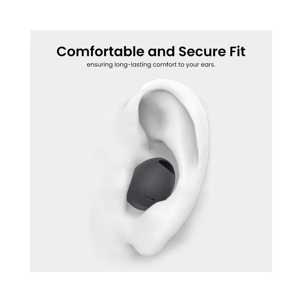 AHASTYLE WG36 3 Pairs Eartips For Samsung Galaxy Buds2 Pro Silicone Ear Caps Cushion Replacement, Size: S + M + L - Black - 5