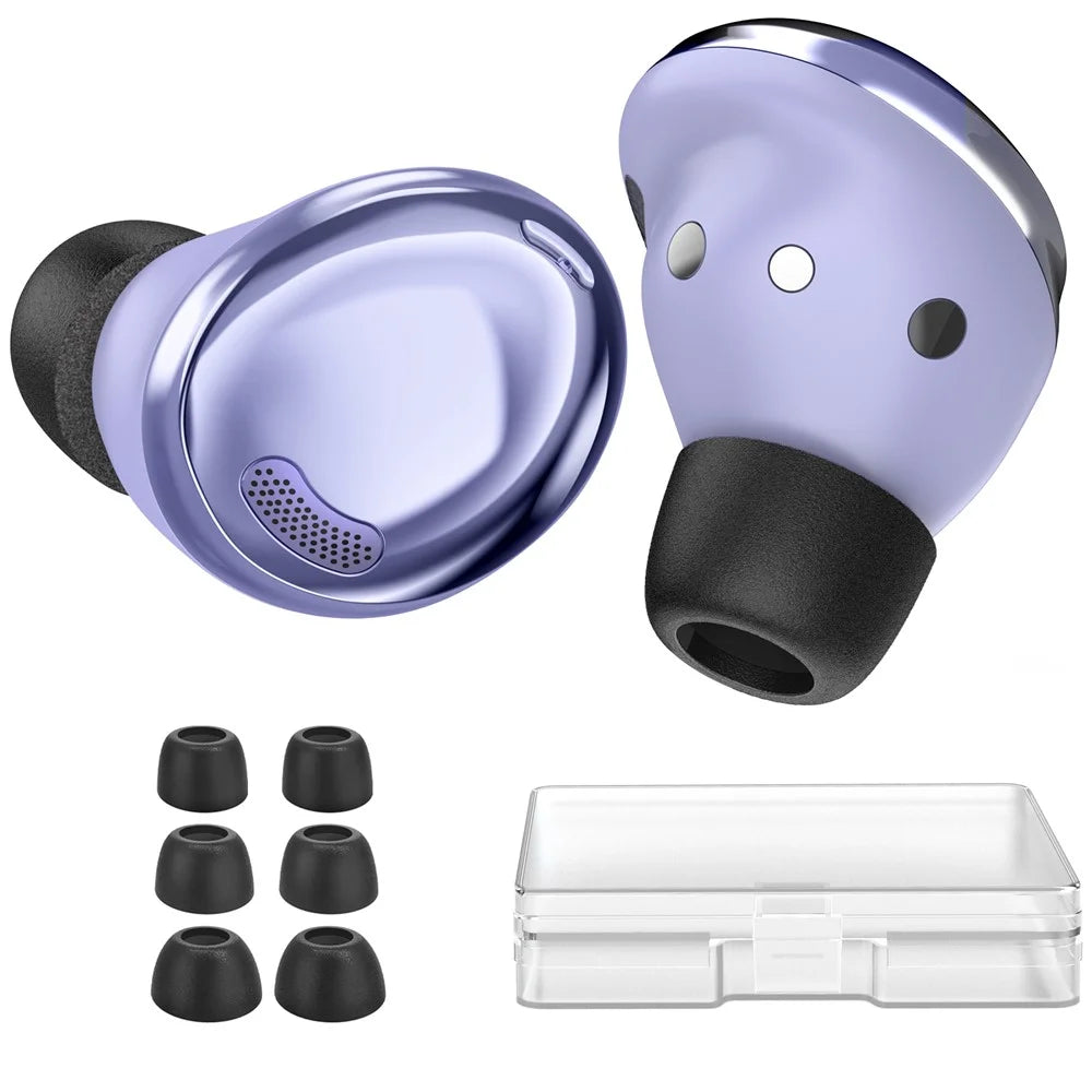 AHASTYLE WG36 3 Pairs Eartips For Samsung Galaxy Buds2 Pro Silicone Ear Covers Caps Cushion - Black / L - 2