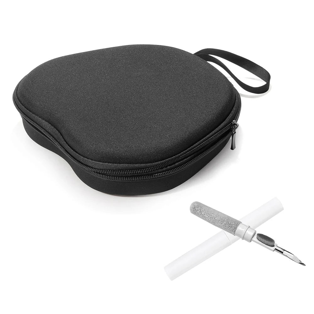 For JBL Quantum 200 Headphone Case EVA Hard Shell Storage Bag With Cleaning Pen Set - Black - 1