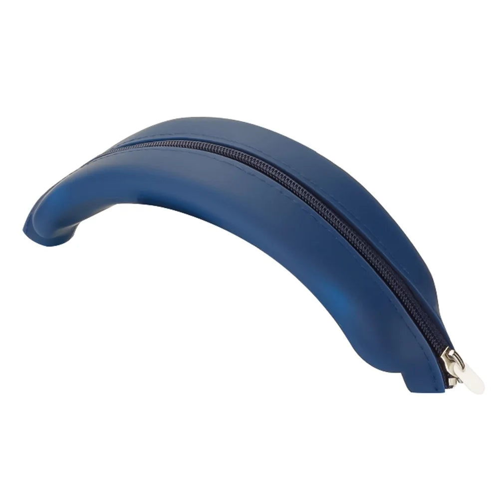 Silicone Zipper Headband Case for Apple AirPods Max / Max 2 Anti-slip Anti-sweat Protective Cover - Dark Blue - 1