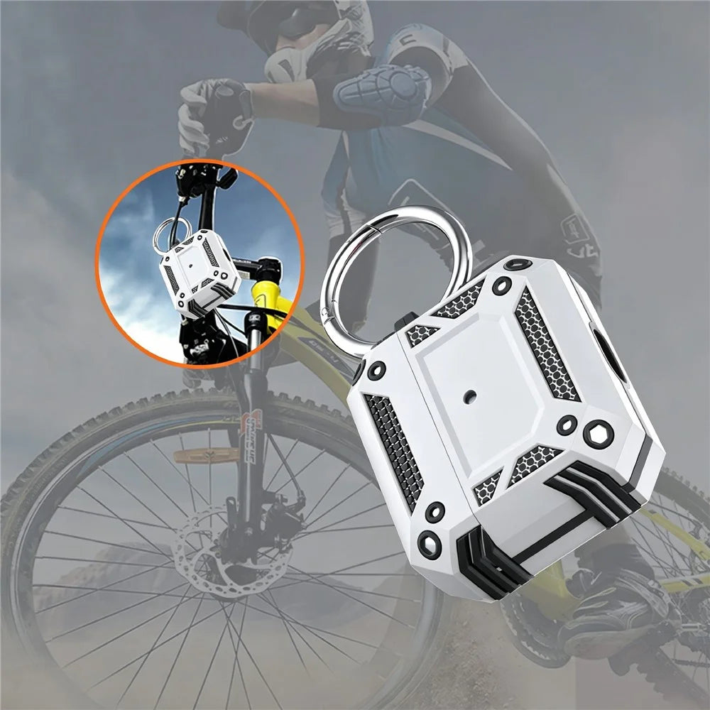 For AirPods 4 Case Magnetic PC + TPU Shockproof Protection Earphone Cover with Keychain - Silver - 5