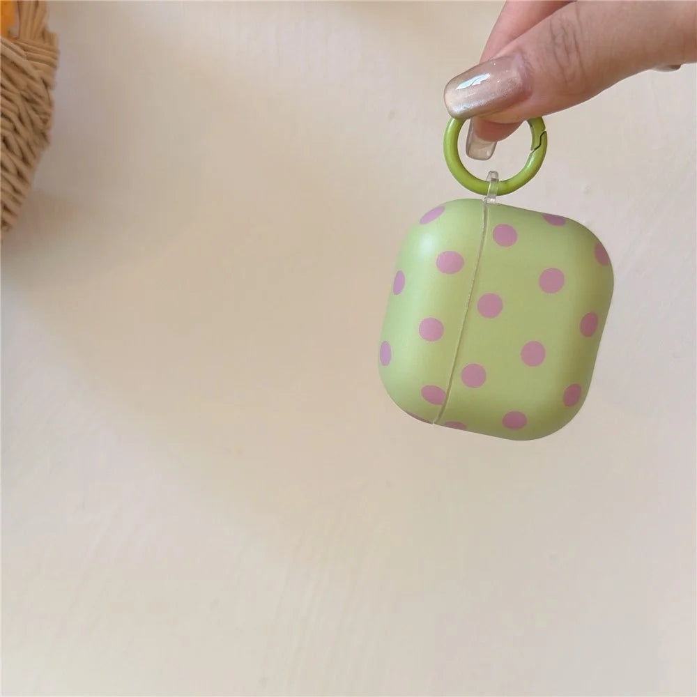 Polka Dot Case for Apple AirPods Pro 3 Soft TPU Protective Cover with Carabiner Clip - 6