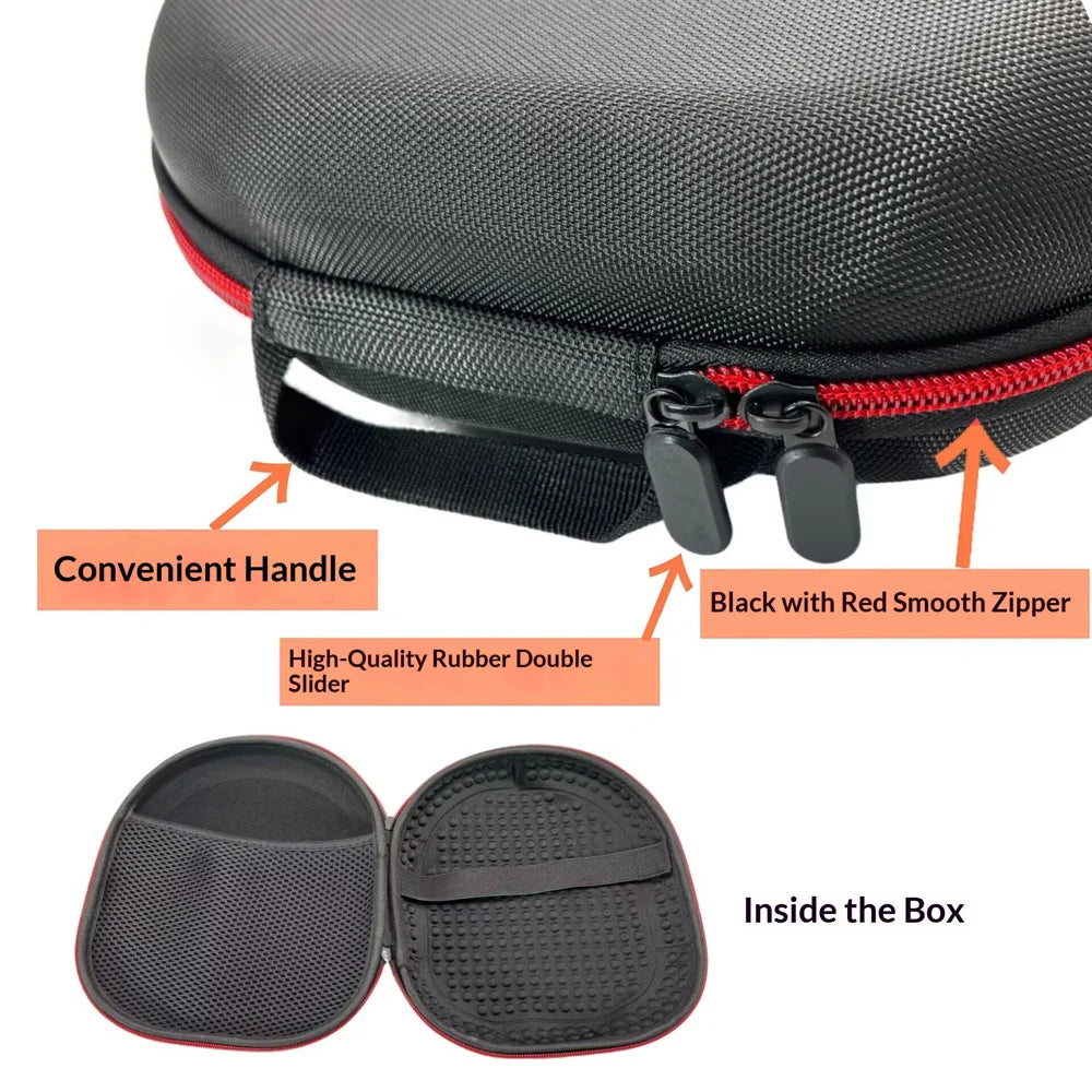 For Asus ROG Delta II Headphone Case Shockproof Portable EVA Hard Storage Case - Leather Style - 7