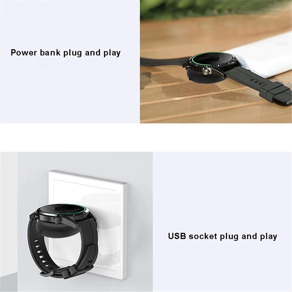 For Huami Amazfit GTR 4 / GTS 4 Portable Waterdrop Shape USB Charger Smart Watch Charging Dock Stand - 3