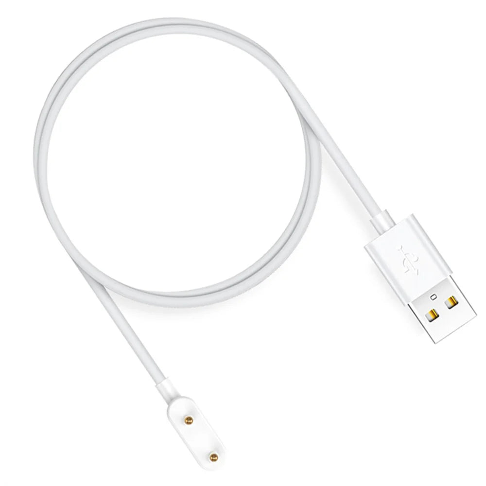 For Oppo Band 2 OBB211 Smart Watch Charger Cord 1m USB Magnetic Charging Cable - White - 5
