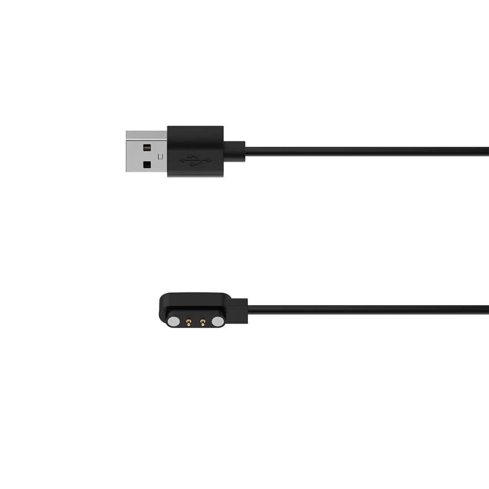 For Oppo Watch Free / Realme TechLife / DIZO Watch 2 Smart Watch Charger Cord 1.2m USB Cable Magnetic Probe Charging Dock - Black - 5