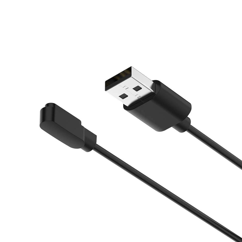 For Oppo Watch Free / Realme TechLife / DIZO Watch 2 Smart Watch Charger Cord 1.2m USB Cable Magnetic Probe Charging Dock - Black - 7