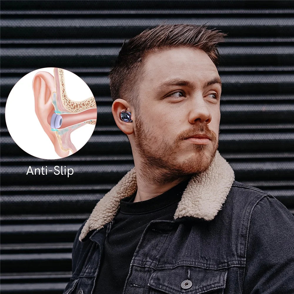 AHASTYLE PT168 For Samsung Galaxy Buds Pro 3 Pairs S / M / L Anti-slip Replacement Earbuds Tips Silicone Bluetooth-compatible Earphone Eartips - Purple - 7