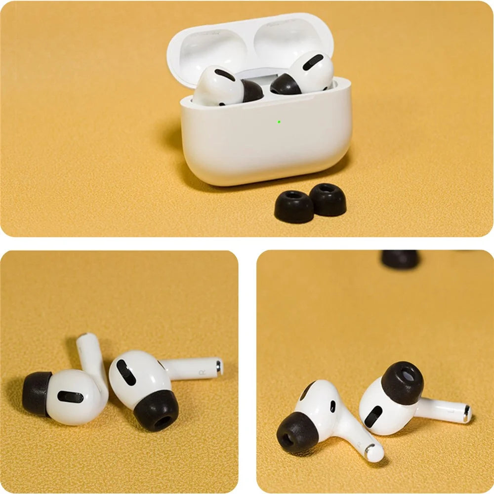 AHASTYLE WG28 3 Pairs L Size In-ear Earphone Tips for Apple AirPods Pro / AirPods Pro 2 Replacement Memory Foam Earbuds Cover - 7