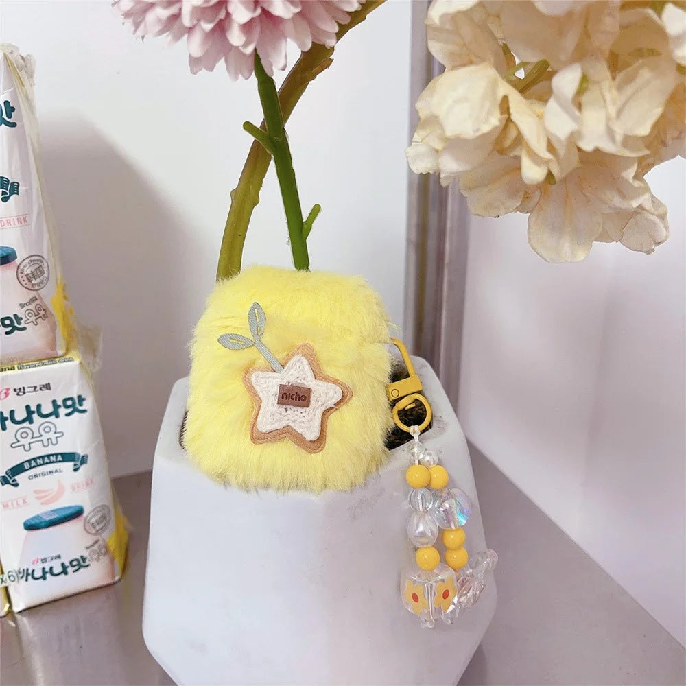 Earphone Case for Apple AirPods with Charging Case (2016) / (2019) / AirPods with Wireless Charging Case (2019) Plush Earbud Cover with Pendant - 6