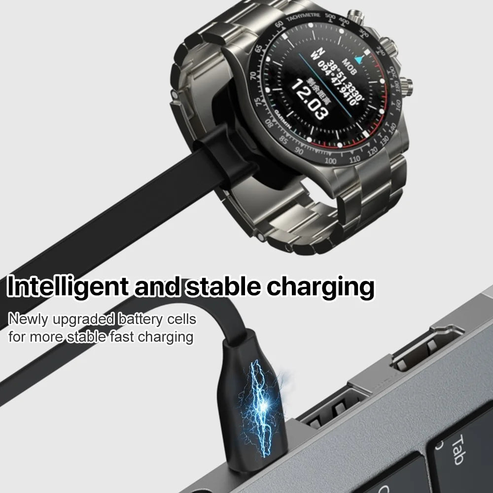 1m Type-C Charging Cable for Garmin MARQ 2 Athlete / Adventurer / Captain Smart Watch Charger Charging Base - 3
