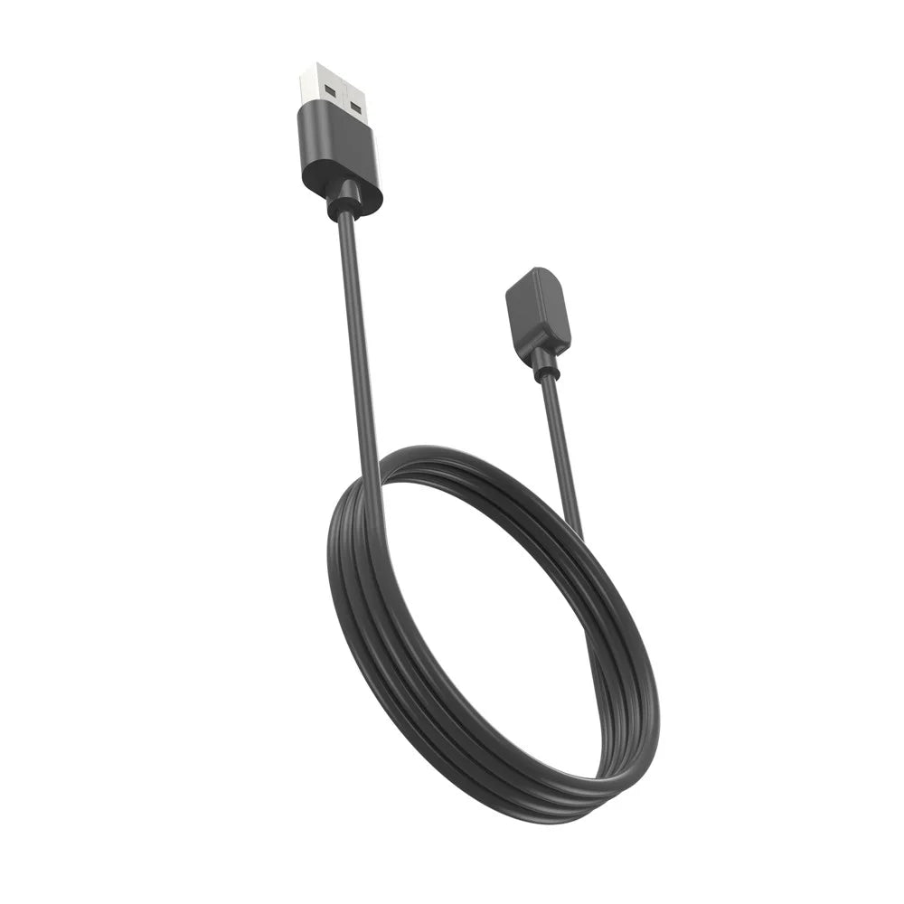 For Honor Choice Haylou Watch USB Watch Charger Magnetic Charging Dock with 100cm Cable - Black - 3