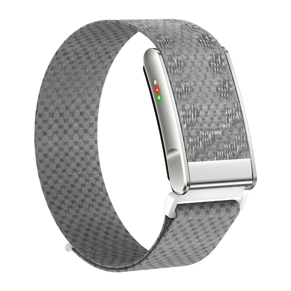 KR96PRO Smart Health Bracelet ECG Heart Rate Sleep Blood Oxygen Stress Monitor Screenless Fitness Tracker Health Band - Grey / Braided Band - 2