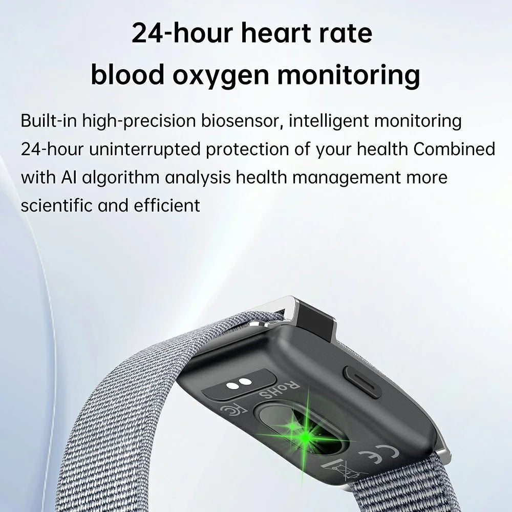 S18 Smart Fitness Tracker Health Monitoring Bracelet IP68 Waterproof Heart Rate Blood Oxygen Sleep Monitor Wristband - Black - 7