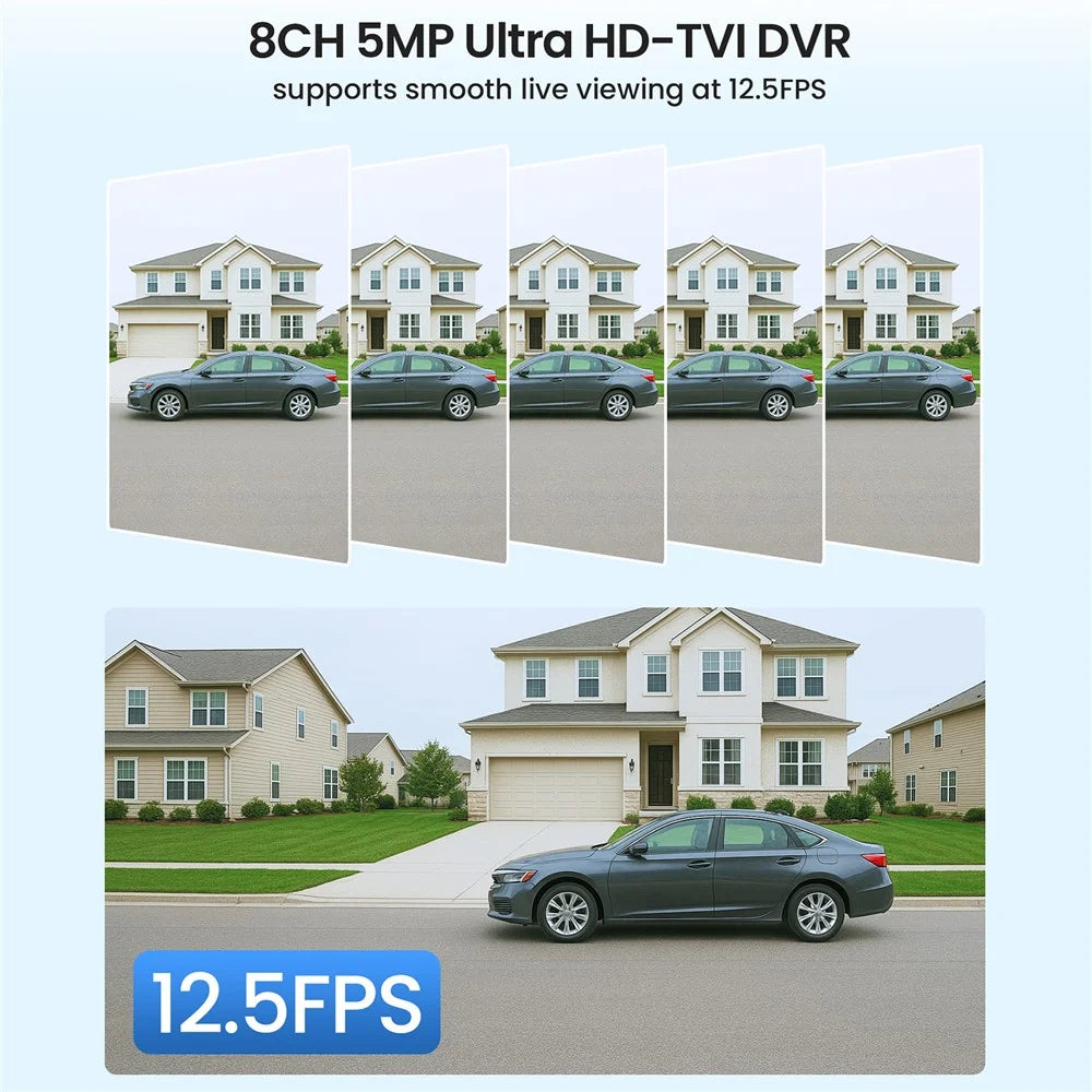 ZOSI 5MP 3K PTZ Security Camera Compatible with Zosi 5MP / 4K CCTV DVR 360 Degree Pan 90 Degree Tilt HD TVI Wired Outdoor Indoor 65ft Infrared Night Vision One Way Audio Safety Camera - 3