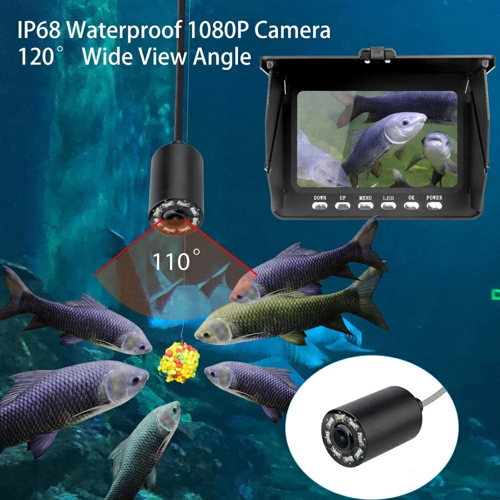 SYSD-519C Waterproof Fish Finder 5-Inch Screen 20m Wire Underwater Fishing Camera - 4