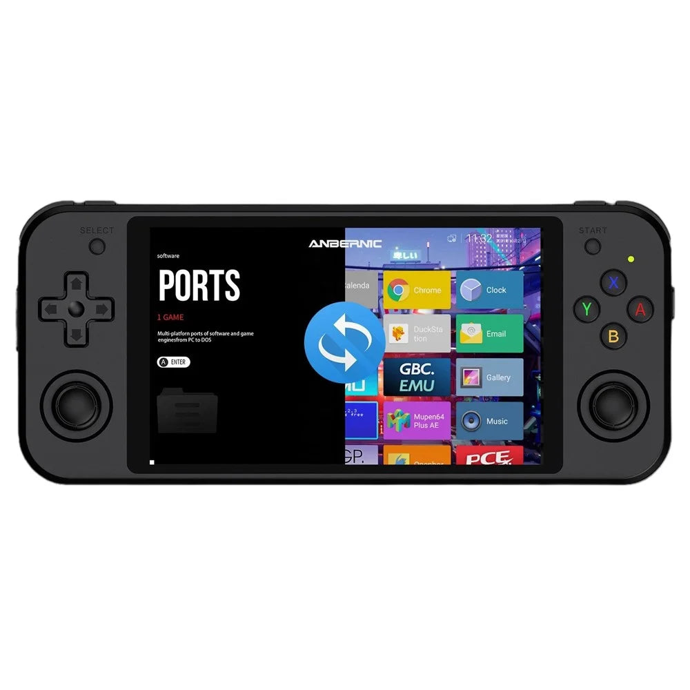 ANBERNIC RG552 Handheld Video Game Console 5.36-inch 16GB + 128GB Dual Systems Android / Linux (English Version) - Black - 1