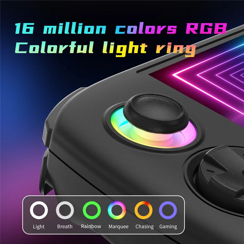 ANBERNIC RG Cube 3.95-inch IPS Screen Portable Handheld Game Console, with 128 TF Card - Black - 4