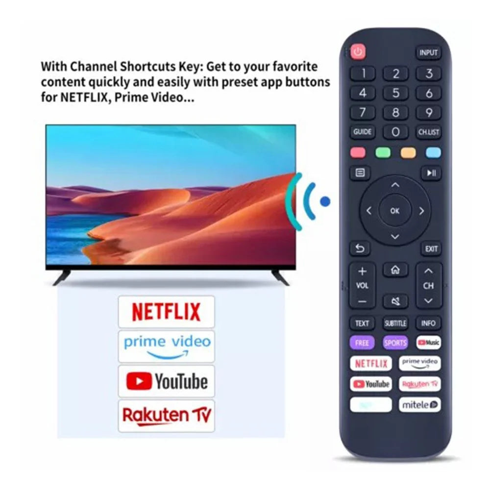 EN2AK30H Universal Remote Control Replacement For Hisense Smart Tvs - 5