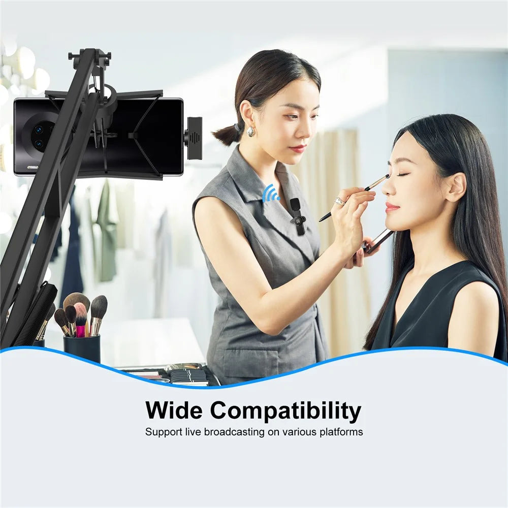 PULUZ PU3082 Wireless Lavalier Microphone Portable Audio Recording Mini Microphone for Smartphone - 7