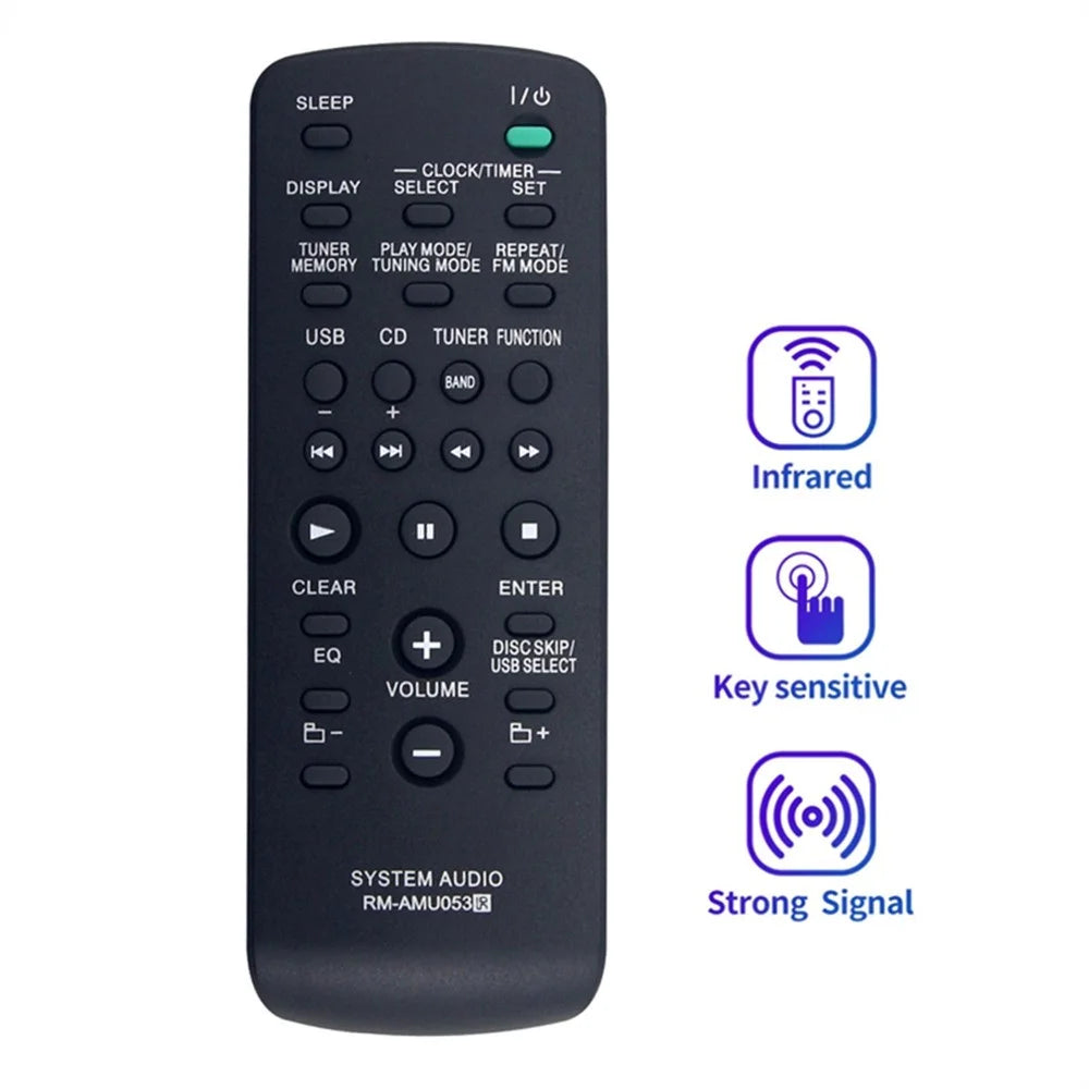 RM-AMU053 For Sony Audio System Remote Control 10m Range Replacement Infrared Controller - 3