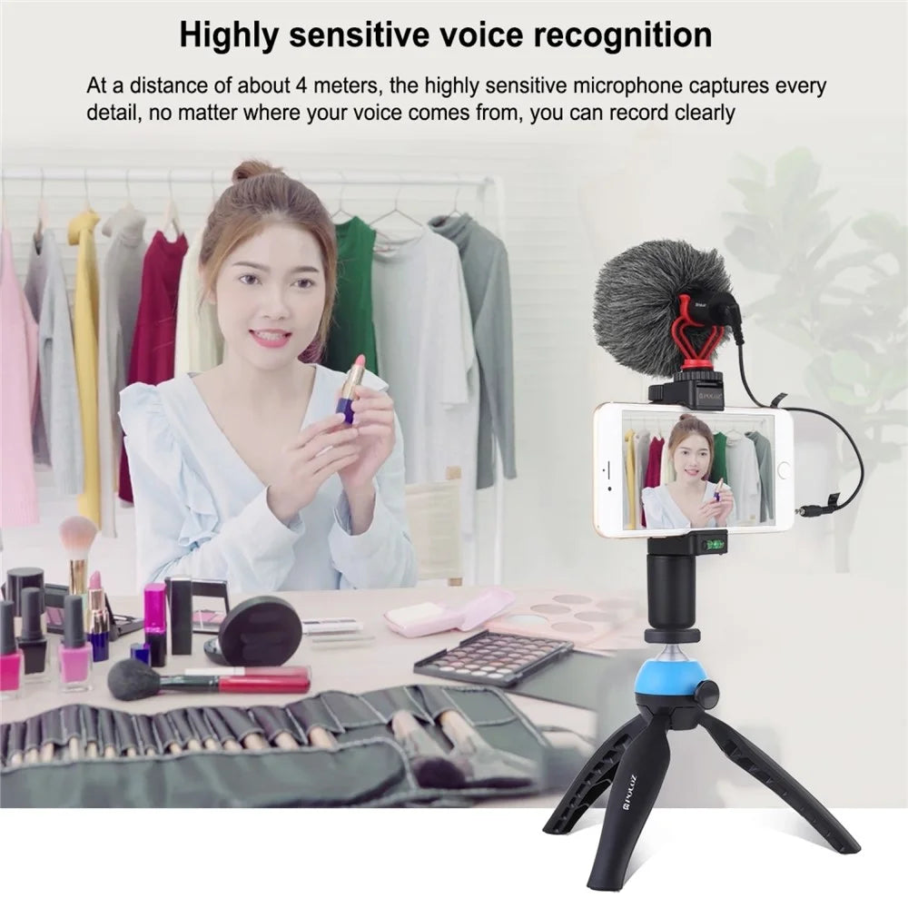 PULUZ PU3044 Professional 3.5mm Interview Microphone Smartphone Camera Filming Mic - 6