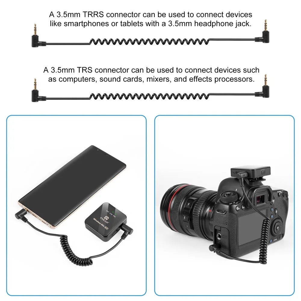 PULUZ PU3154B Real Time Monitoring Wireless Lavalier Microphone System for Vlog Live Streaming Interview, 2 Transmitter + 1 Receiver - 3