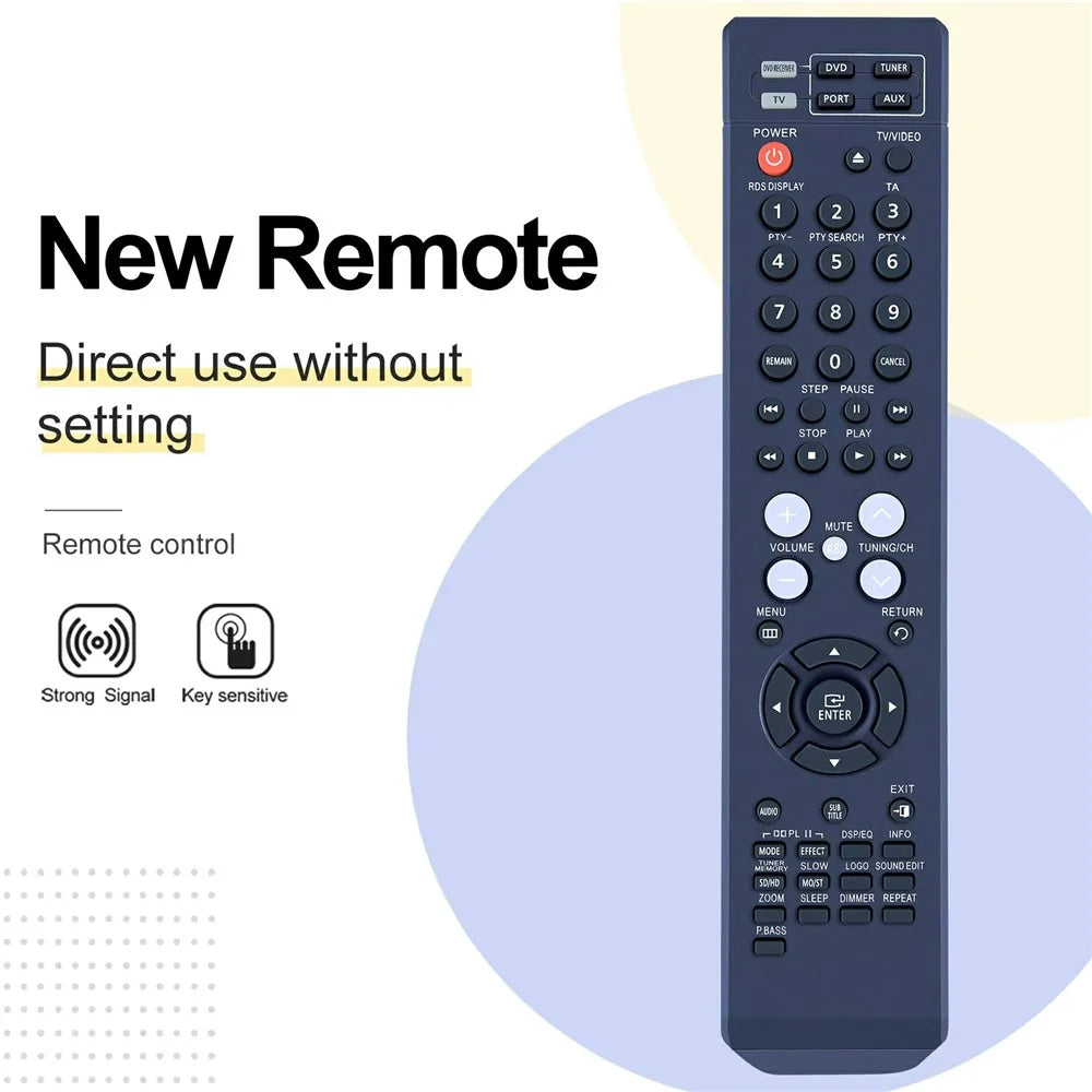 AH59-01907B / AH59-01907C for Samsung Home Theater Player Infrared Remote Control Replacement 10m Range - 5