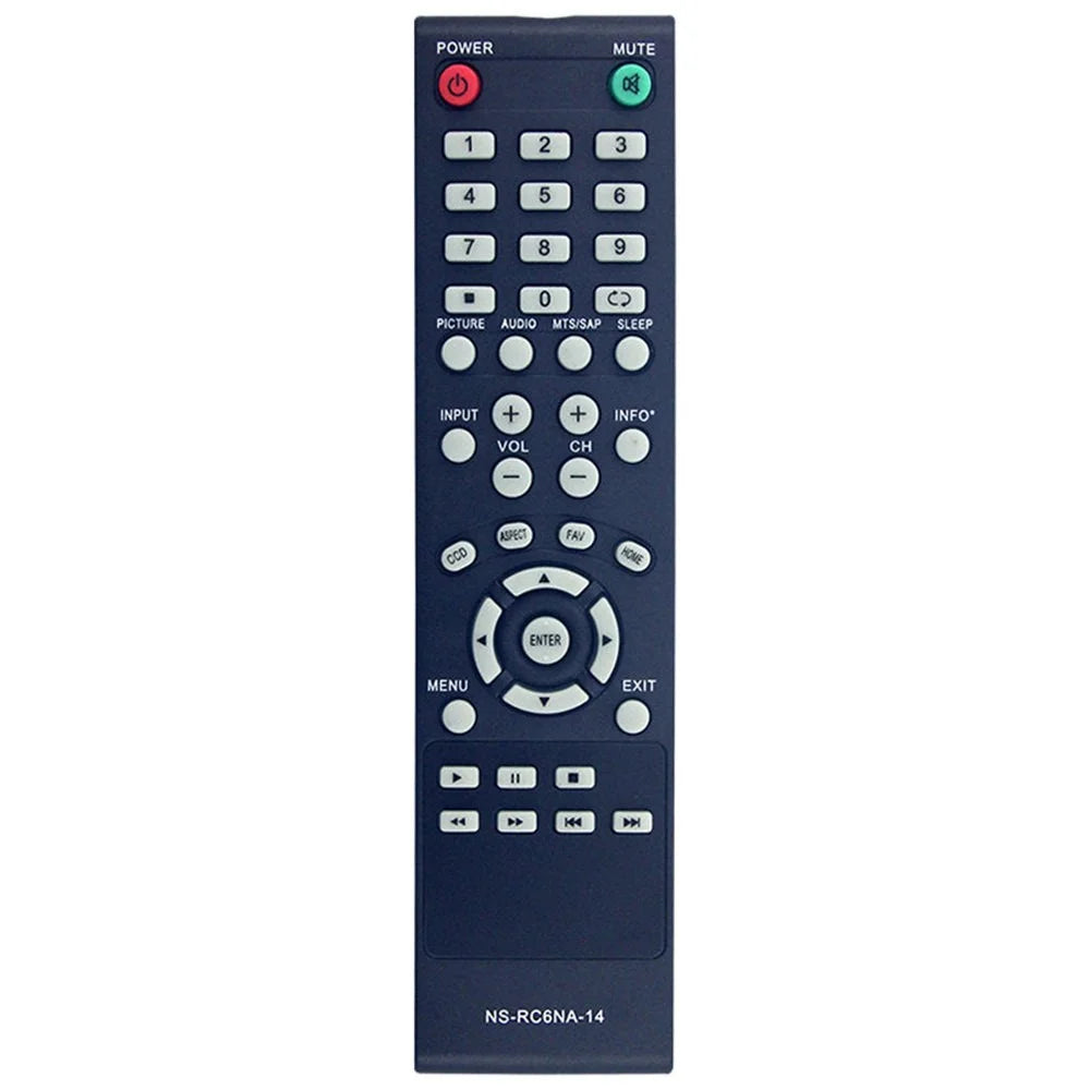 NS-RC6NA-14 For Insignia TV Battery Operated Remote Control 10m Range Infrared Replacement Controller - 1