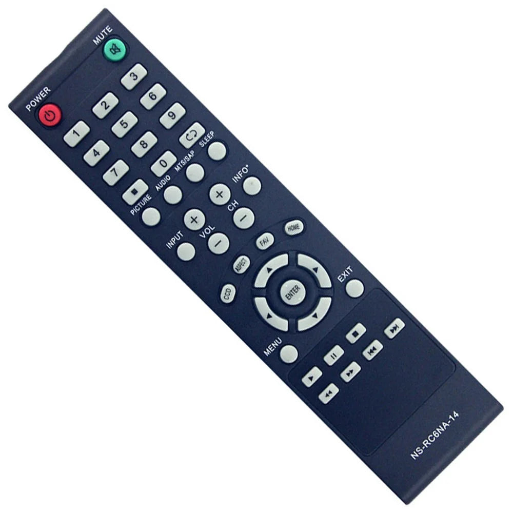 NS-RC6NA-14 For Insignia TV Battery Operated Remote Control 10m Range Infrared Replacement Controller - 2