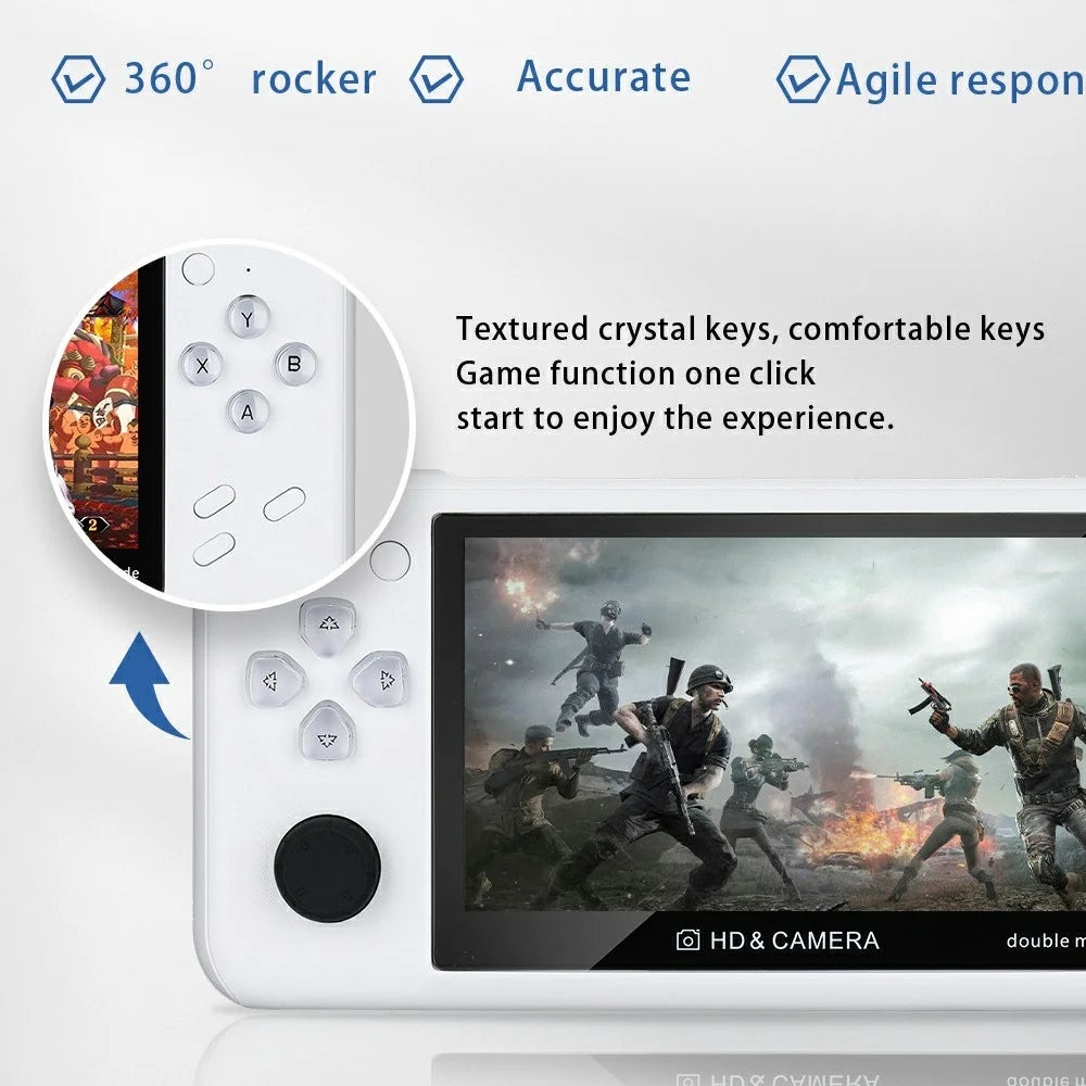 XY10 8GB Retro 4.3 inch HD Screen Handheld Gaming Console Multi Emulator Portable Game Machine - Black - 2
