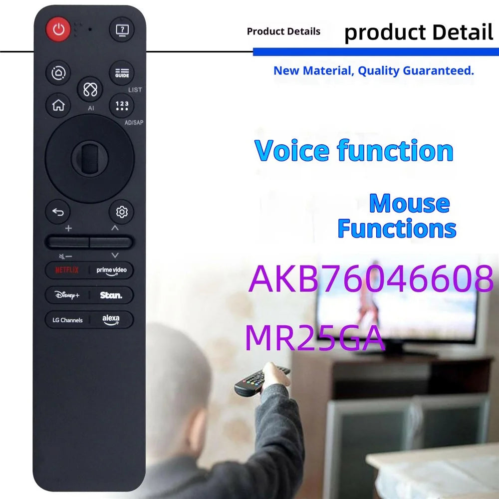 AKB76046608 / MR25GA ABS 10m Range TV Voice Remote Control Ergonomic for LG - 2