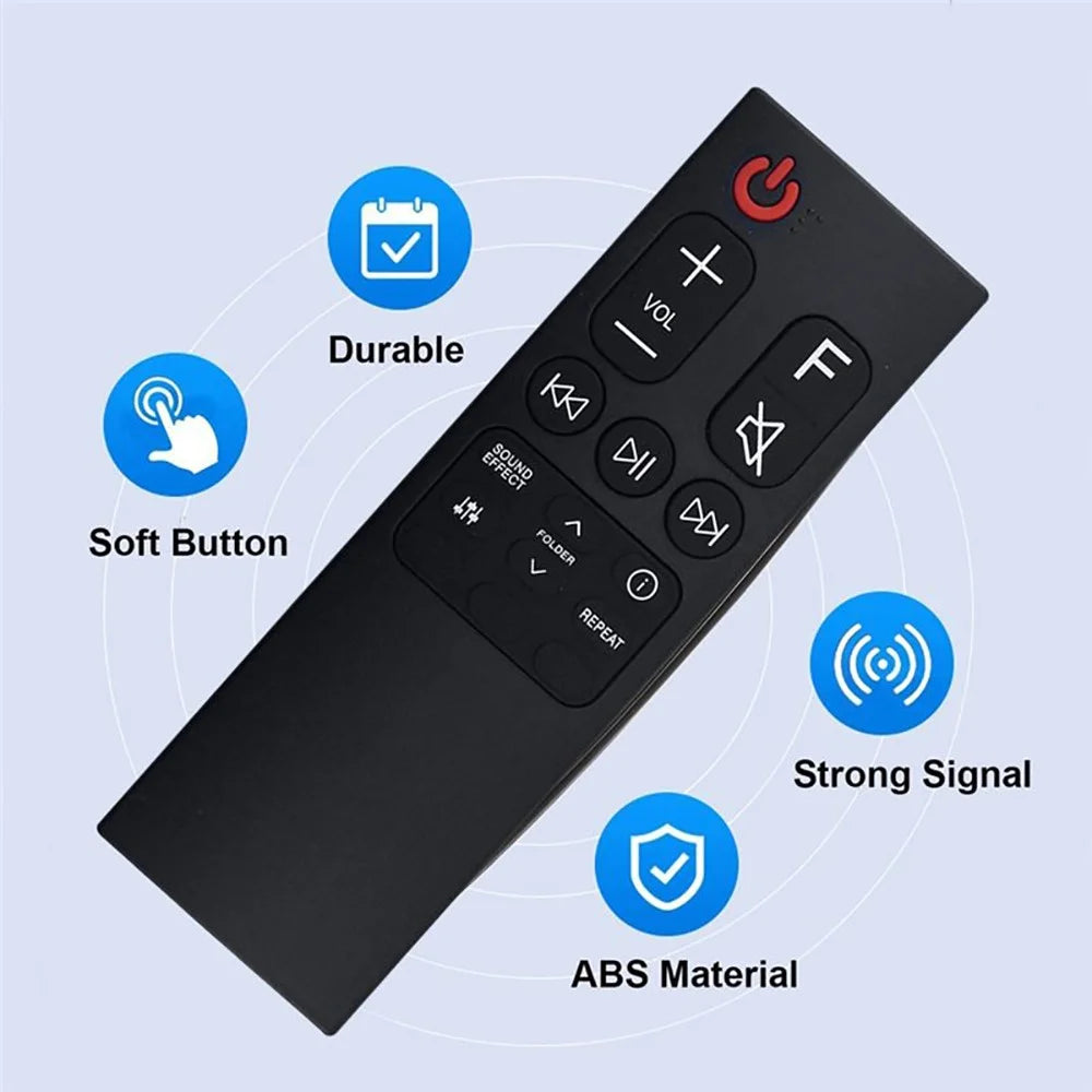 AKB75595361 / AKB75595331 For LG Soundbar Speaker Infrared Remote Control Replacement Controller - Black - 2