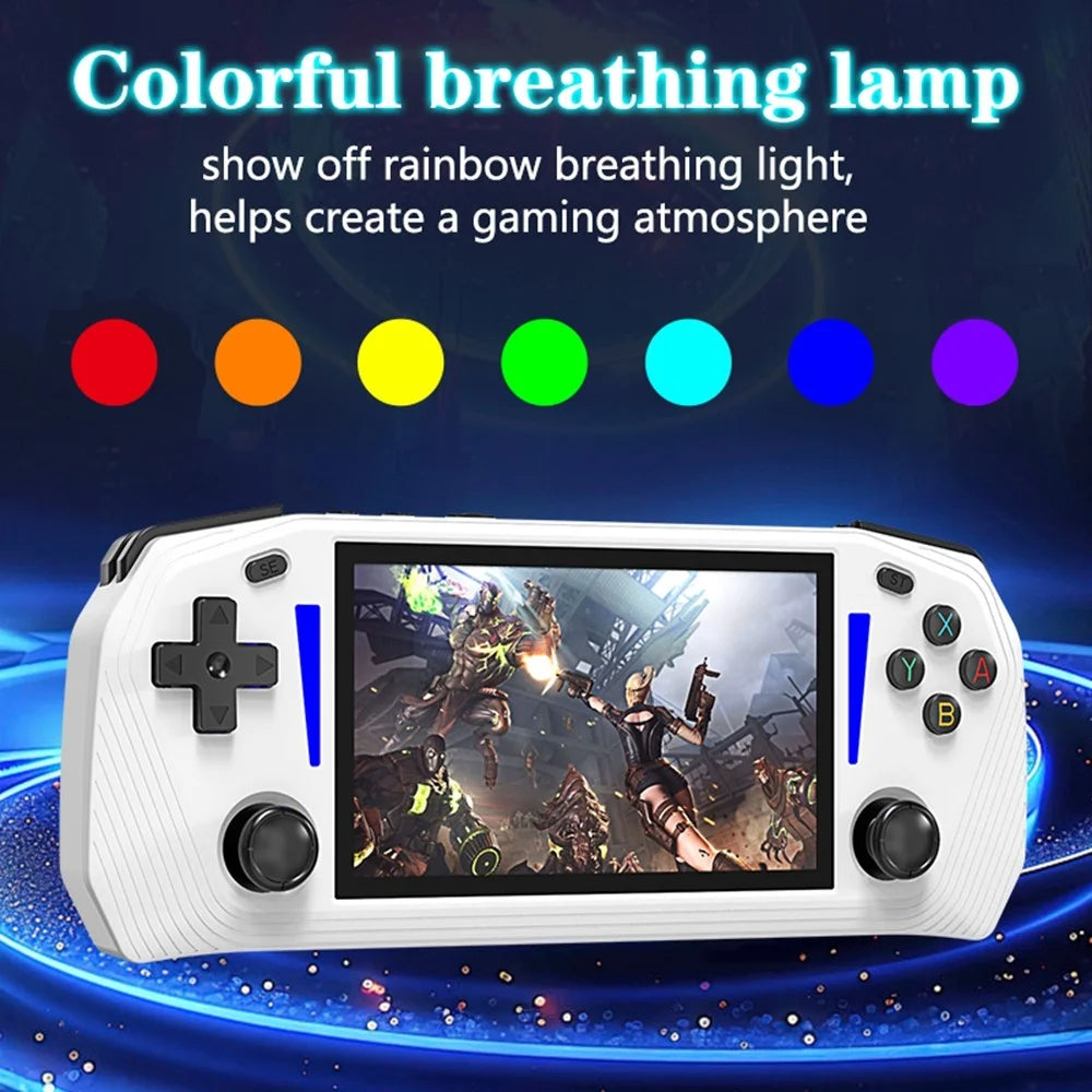 G33 4.3 Inch Handheld Game Console 20 Emulators HD TV Output Gaming Device (with 64G System Memory, without Memory Card) - White - 6