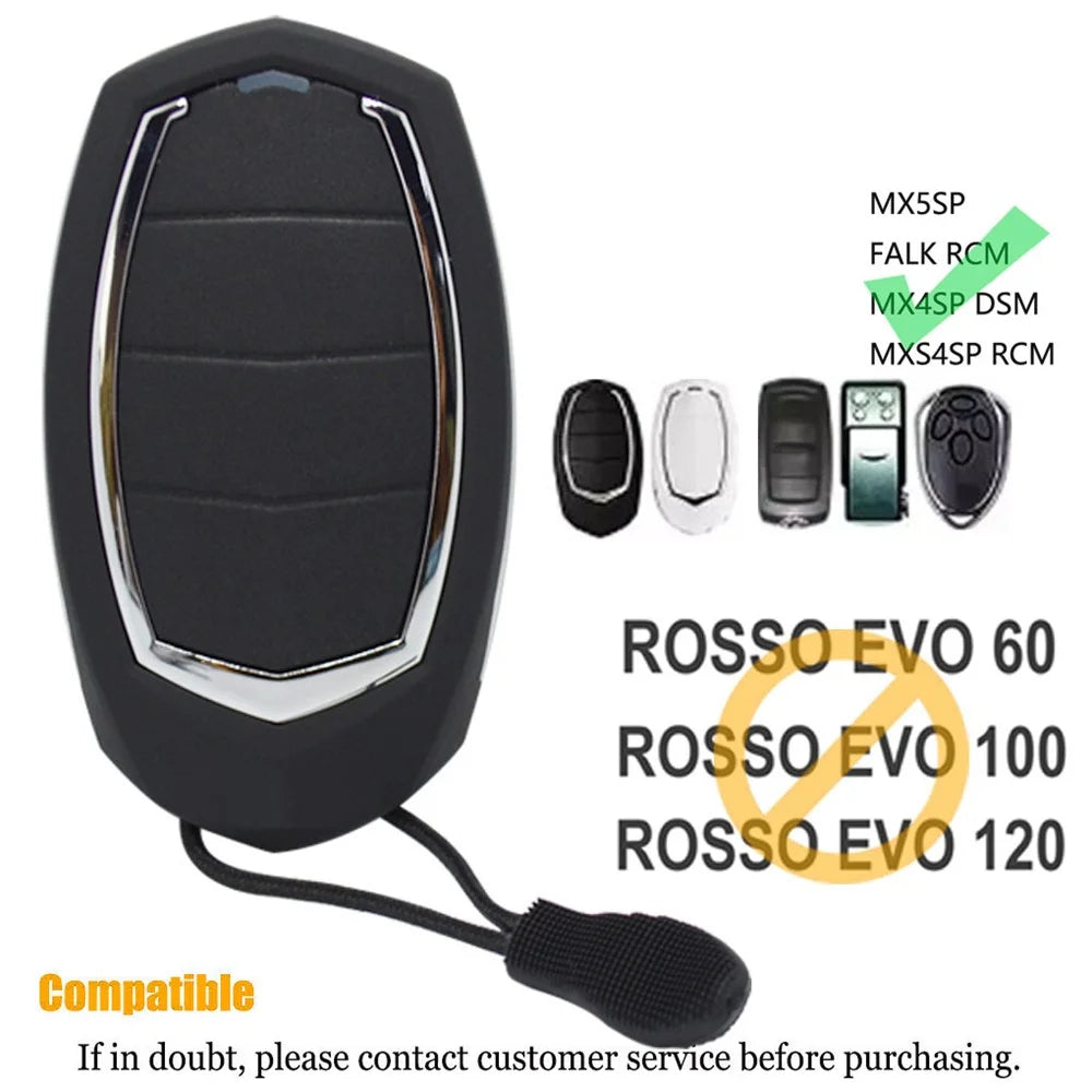 Garage Door Remote Control Rolling Code Opener Controller for MX5SP / FALK RCM / MX4SP DS / MXS4SP RCM - Black - 3