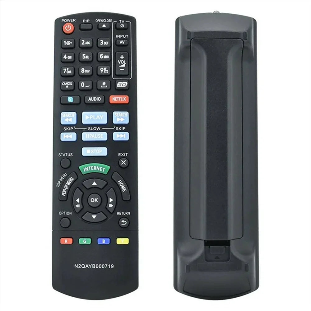 N2QAYB000719 Infrared Remote Control for Panasonic Blu-ray DVD Player Ergonomic IR Wireless Replacement Controller - 2