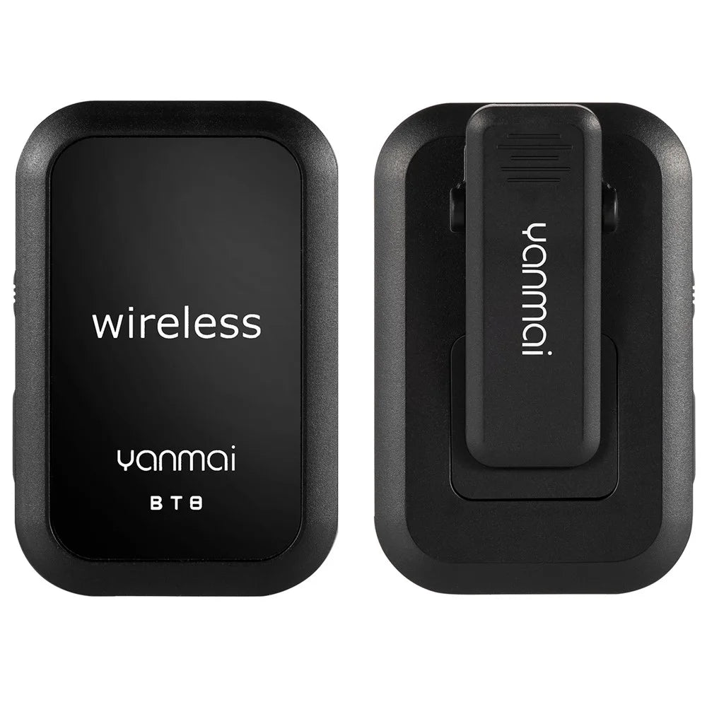 YANMAI BT8 Wireless Noise Reduction Microphone Bluetooth-compatible Lavalier Lapel Mic with Headphone - 6