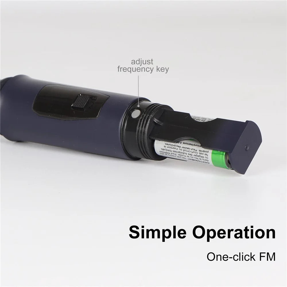 M-3 Portable Microphone Set with Receiver U-Band FM Wireless Microphone for Speaker Karaoke - 5