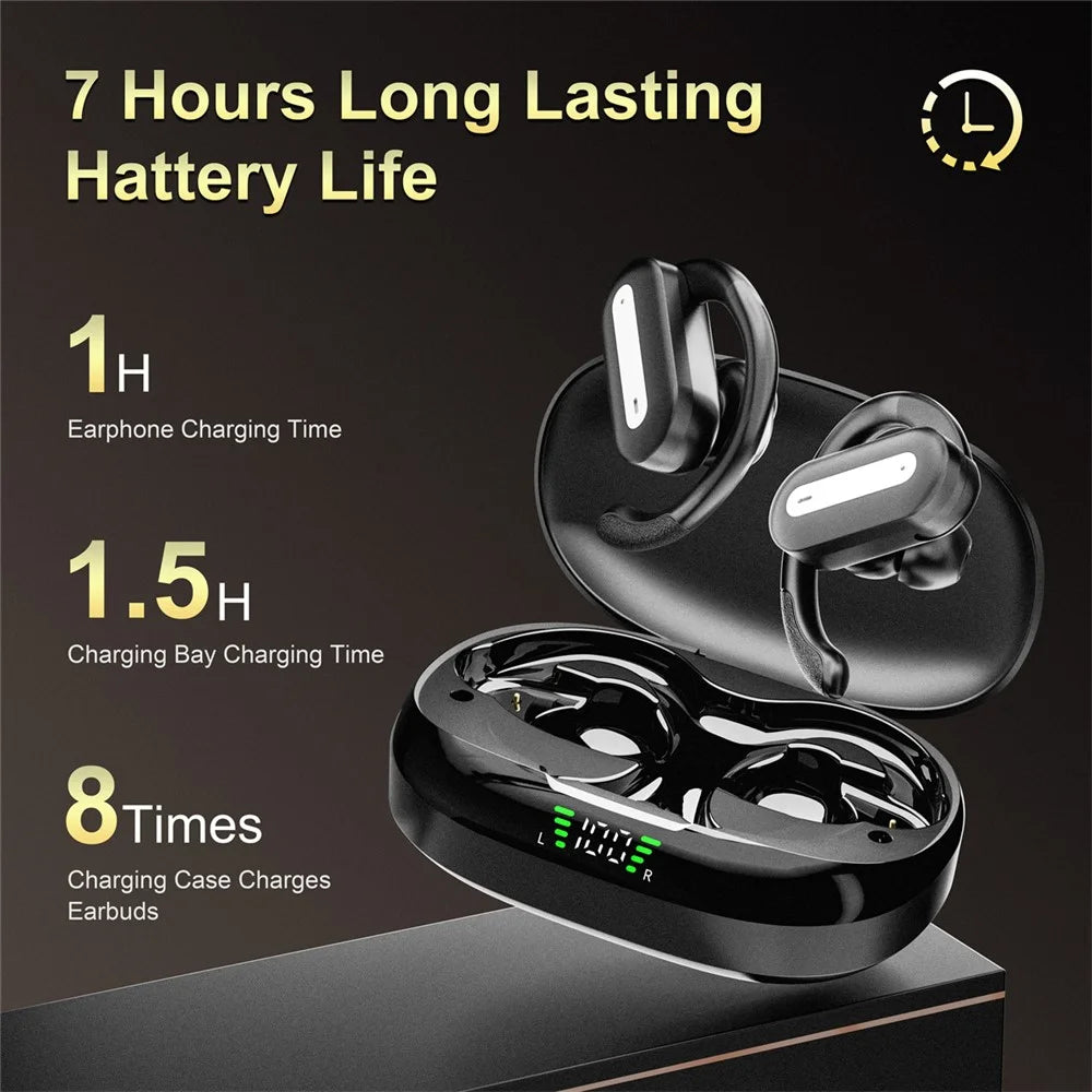 SP36 ENC Noise Reduction Wireless Bluetooth-compatible Sports Earphones with Rotating Hook - Black - 2