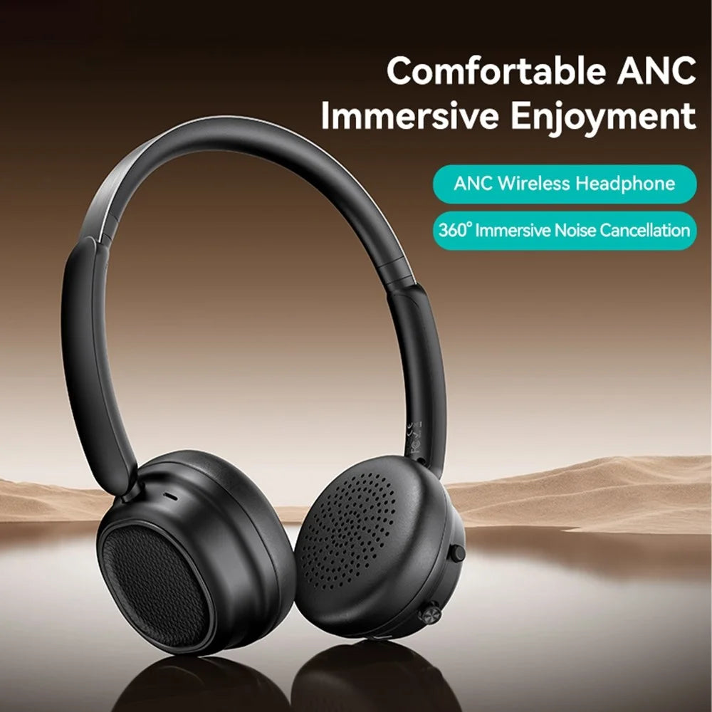 USAMS Free SR01 ANC Noise Cancellation Headphones Over Ear Bluetooth-compatible Music Earphones - 4