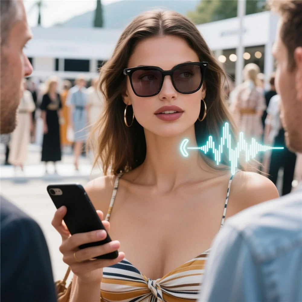 GS01 AI Translation Wireless Earphone Bluetooth-compatible Glasses Polarized Lens Smart Eyewear for Driving Cycling - 2
