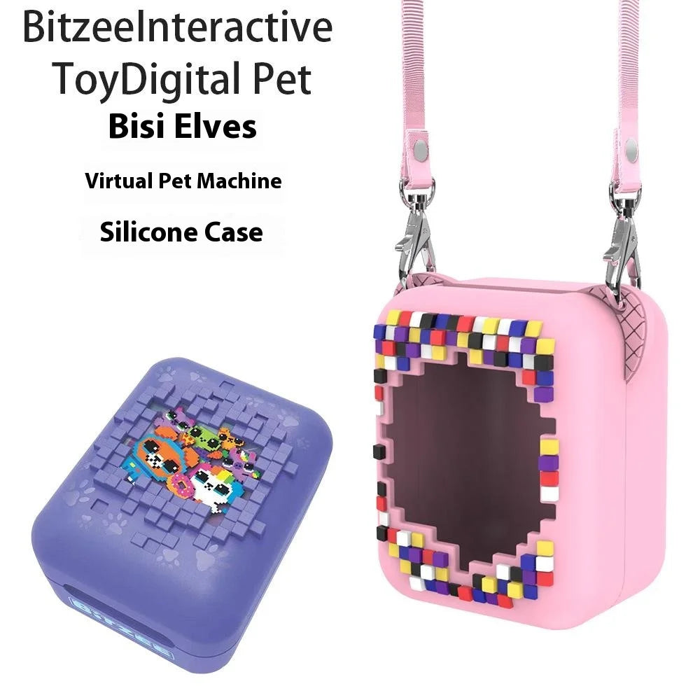 Silicone Case For Bitzee Interactive Toy Digital Pet Shockproof Anti Slip Protective Skin Cover - Pink - 6