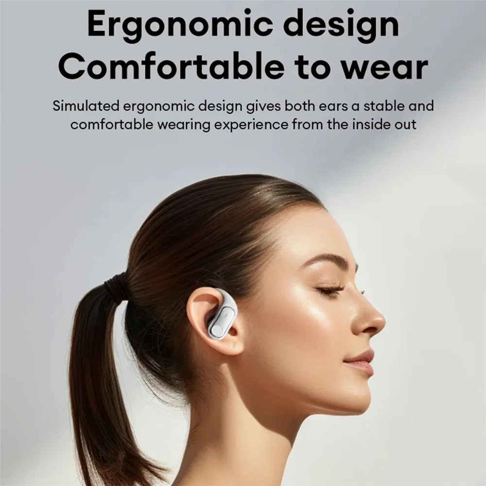 For LENOVO ThinkPlus LP79 Open Ear Wireless Earbuds Bluetooth-compatible True Wireless Headphones - Beige - 2