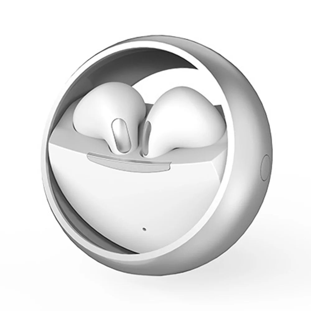 M16 PRO Wireless Sports Earbuds with Rotating Charging Case HiFi Sound Semi In Ear Gaming Headphones - White - 2